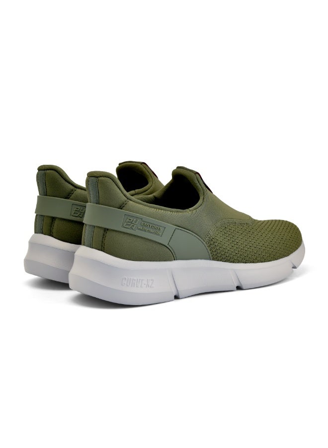 Puca Shoes | Lightweight | Lycra collar | Stylish men shoes | All-day comfort | X-Uno Olive - Image 3